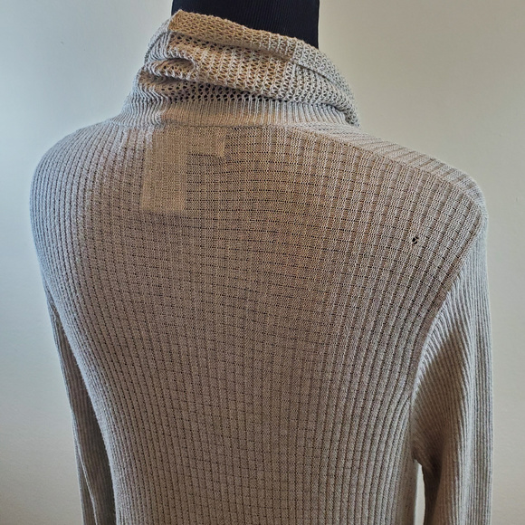 Max Studio Long Gray Open Cardigan - Picture 7 of 7